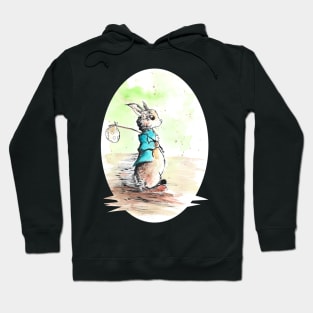 Peter Rabbit watercolour 13/10/23 -  Storybook inspired art and designs Hoodie